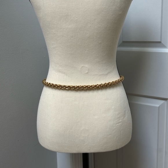 Paloma Picasso Three Tiered Heavy Gold Plated Chain Belt - Picture 7 of 8